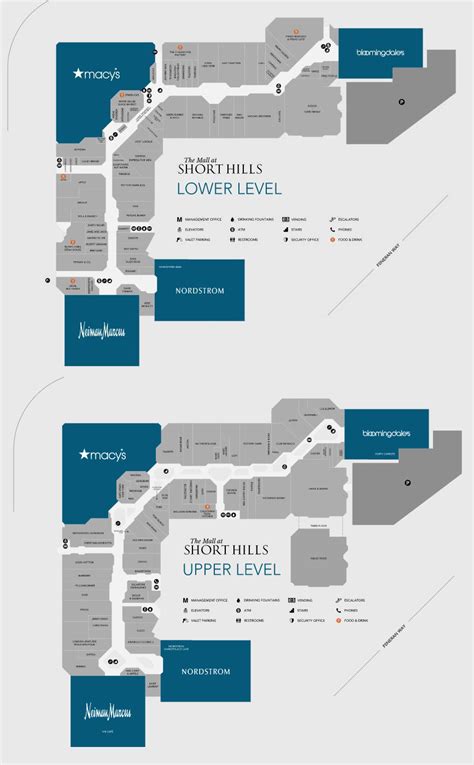 short hills mall map